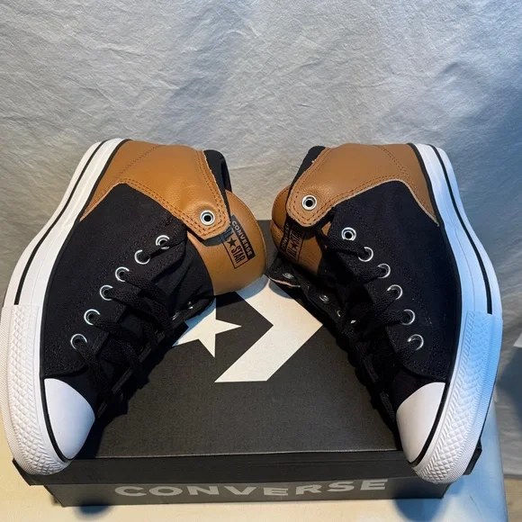 🆕 Converse All Star Black and Brown Sneakers - Picture 4 of 9